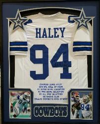 Framed Signed Charles Haley Jersey with Embroidered Highlights 202//249
